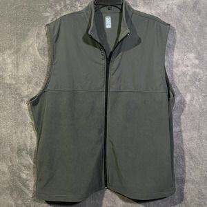 PGA TOUR Collection Mens Gray Zip Up Golf Vest XXL